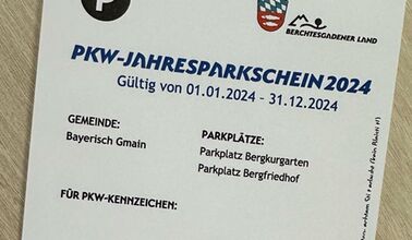Foto Jahresparkschein